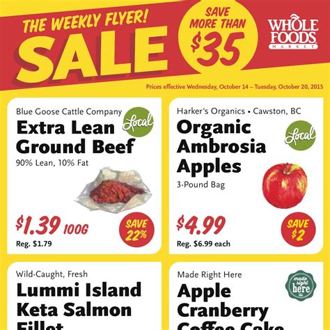 whole foods market sales this week